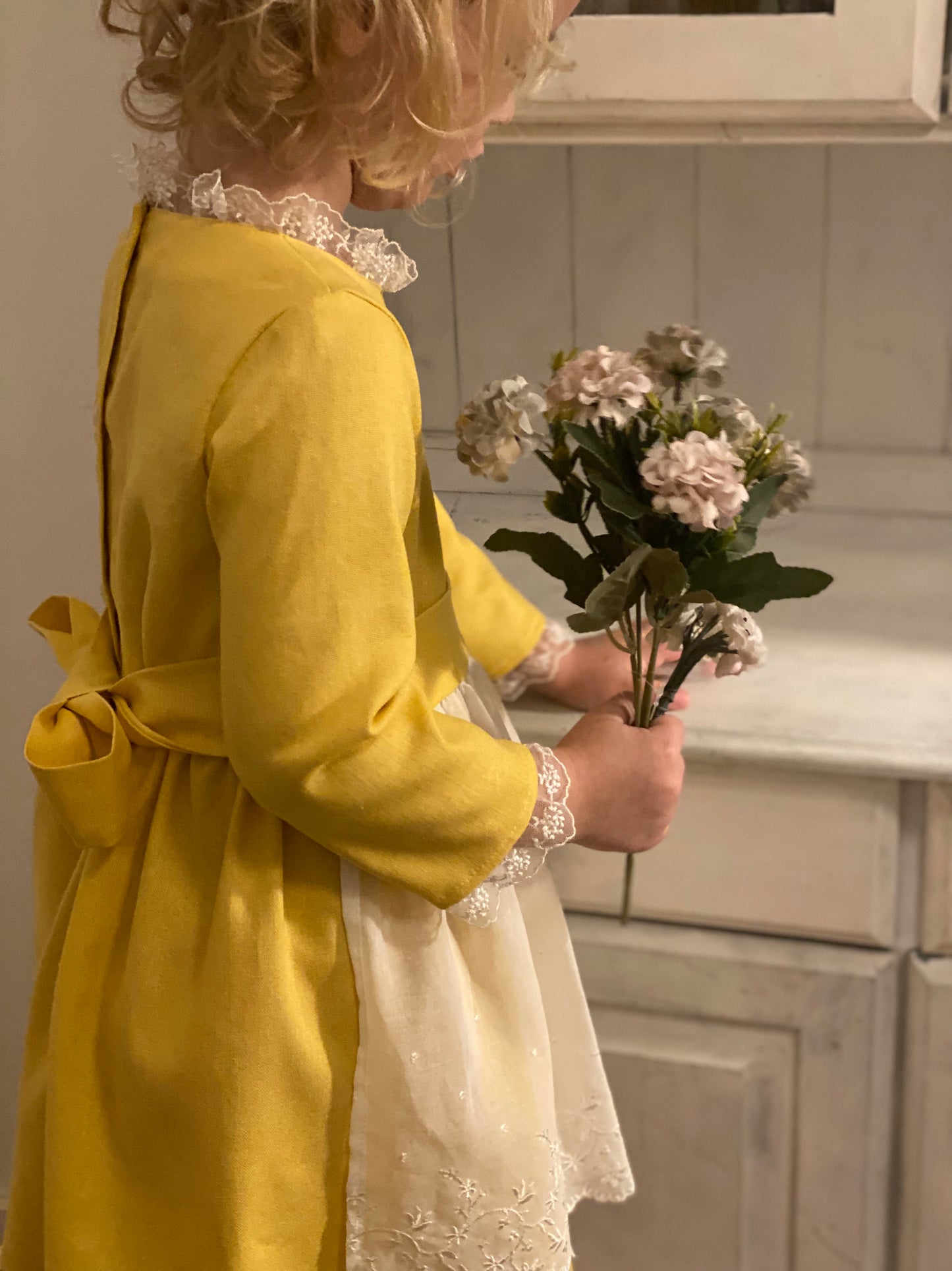Blumenkleid "Sweet Yellow" Gr 104