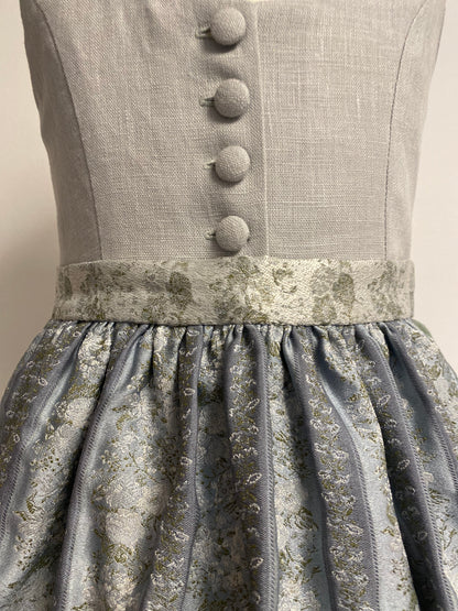 Dirndl "Bella Rehberg" Gr 122 mintgrün-crocodile-blau